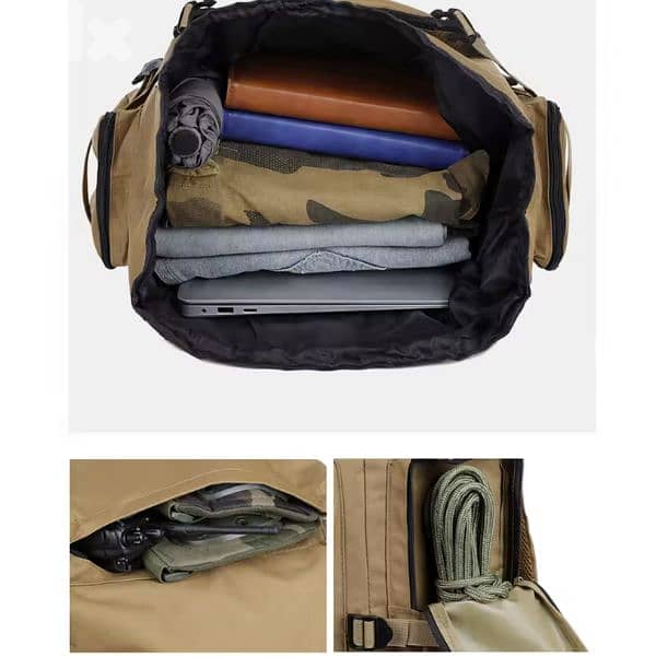 Military Tactical Backpack with Multiple Compartments and Straps 3