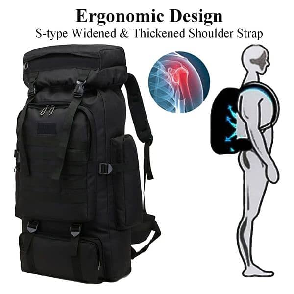 Military Tactical Backpack with Multiple Compartments and Straps 7