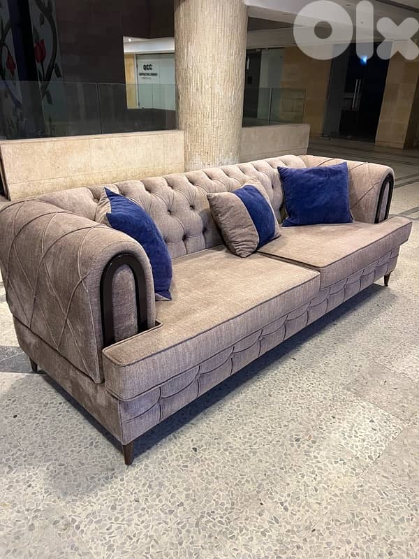 صالون جديد مستخدم اسبوع 4 قطع كلو زان 6