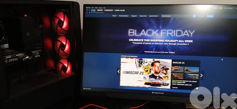 Gaming beast i5 12400f II 3050 8gb vram II 1tb ssdII165samsung monitor 1