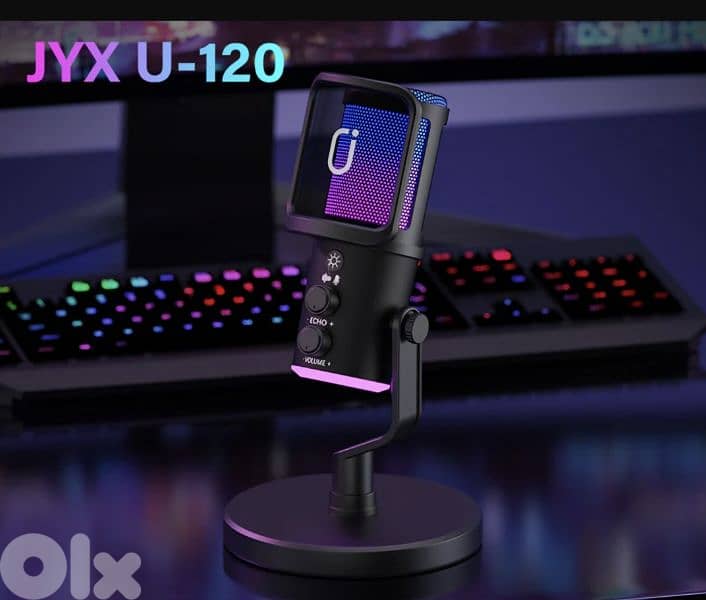 JYX U120 Game Desktop Microphone with RGB Breath Lights  /4$ delivery 1