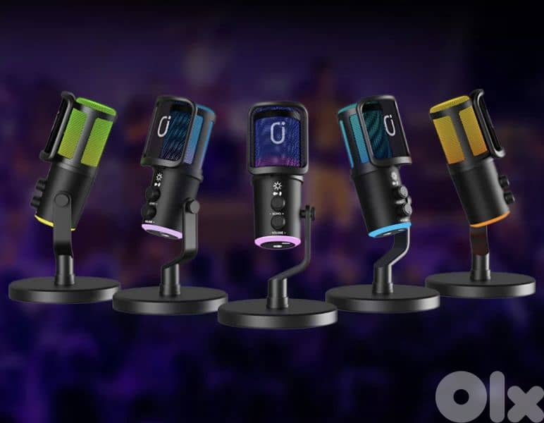 JYX U120 Game Desktop Microphone with RGB Breath Lights  /4$ delivery 4