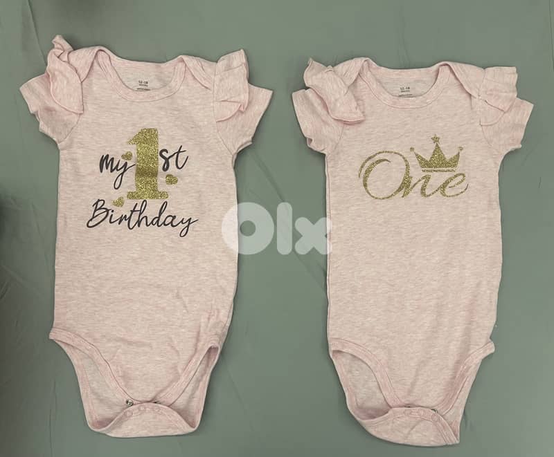 First birthday bodysuit 0