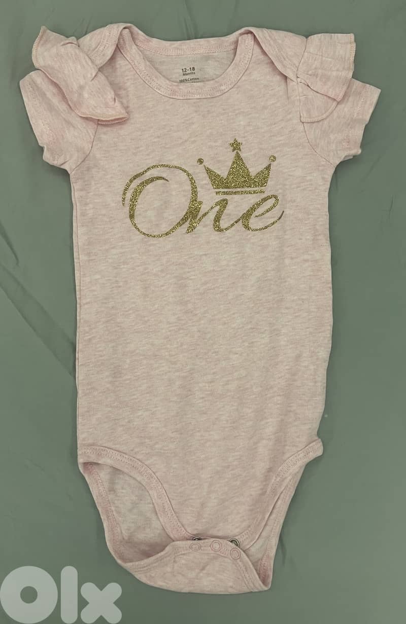 First birthday bodysuit 4