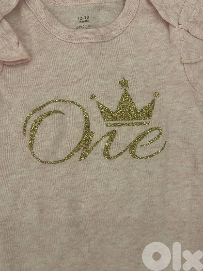 First birthday bodysuit 5