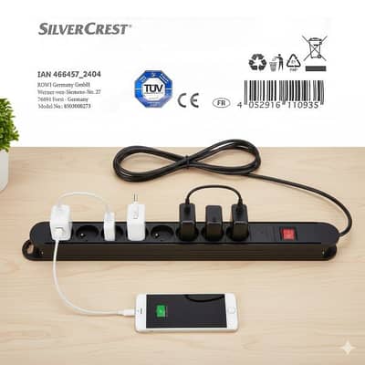 Silvercrest - Multimedia Power Strip (Limited Quantity)