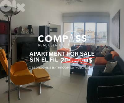 Apartment for sale in Sin El Fil, area of ​​​​224 square meters,great