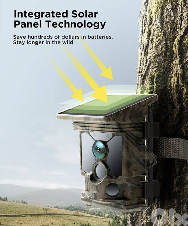 CEYOMUR 4K 30fps Solar Trail Camera, WiFi Bluetooth 46MP/4$ delivery 1