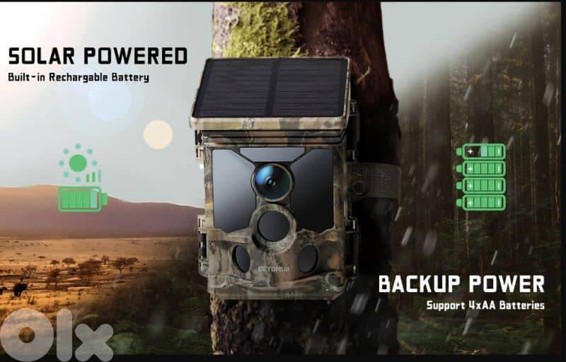 CEYOMUR 4K 30fps Solar Trail Camera, WiFi Bluetooth 46MP/4$ delivery 5