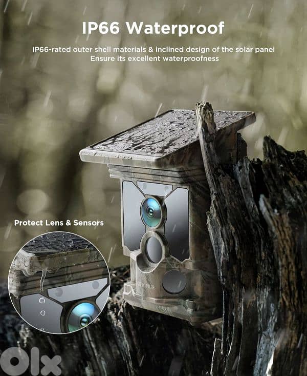 CEYOMUR 4K 30fps Solar Trail Camera, WiFi Bluetooth 46MP/4$ delivery 8