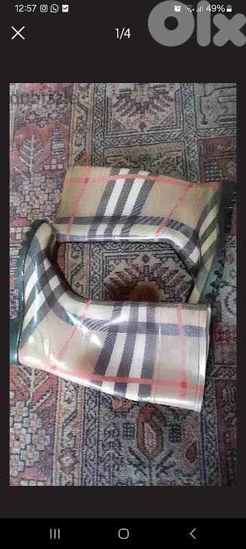 burberry authentic rain boots