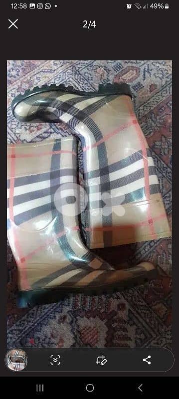 burberry authentic rain boots 1