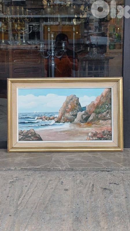 لوحة رسم زيتي اوروبية 1