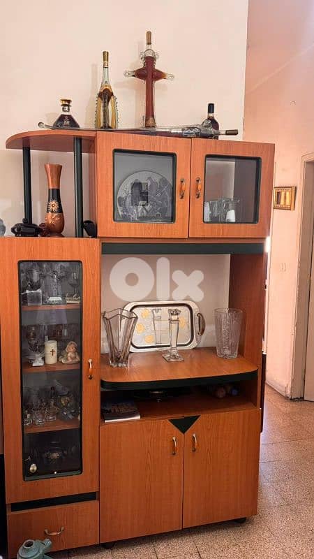 sofa & storage shelves 1