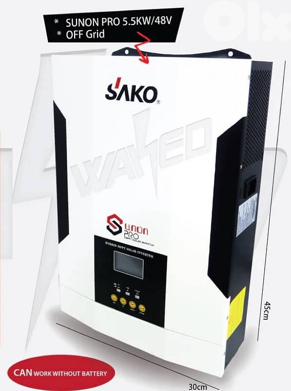 SOLAR INVERTER - PRO 5.5KVA- OFF/GRID - SAKO 0