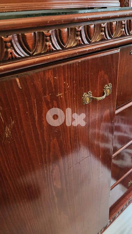 wood mirror مراية بيت خزانة خشب  جارور غرفة نوم صالون 4