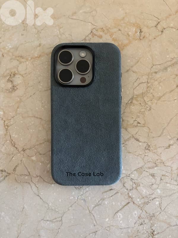 Iphone 15 pro Premium Alcantara case 1