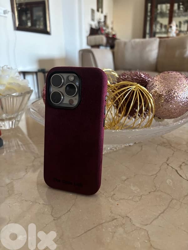 Iphone 15 pro Premium Alcantara case 4