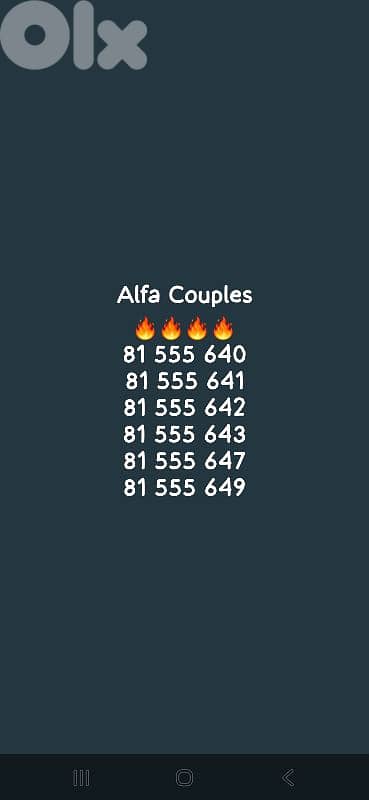 Special Couples numbers 3