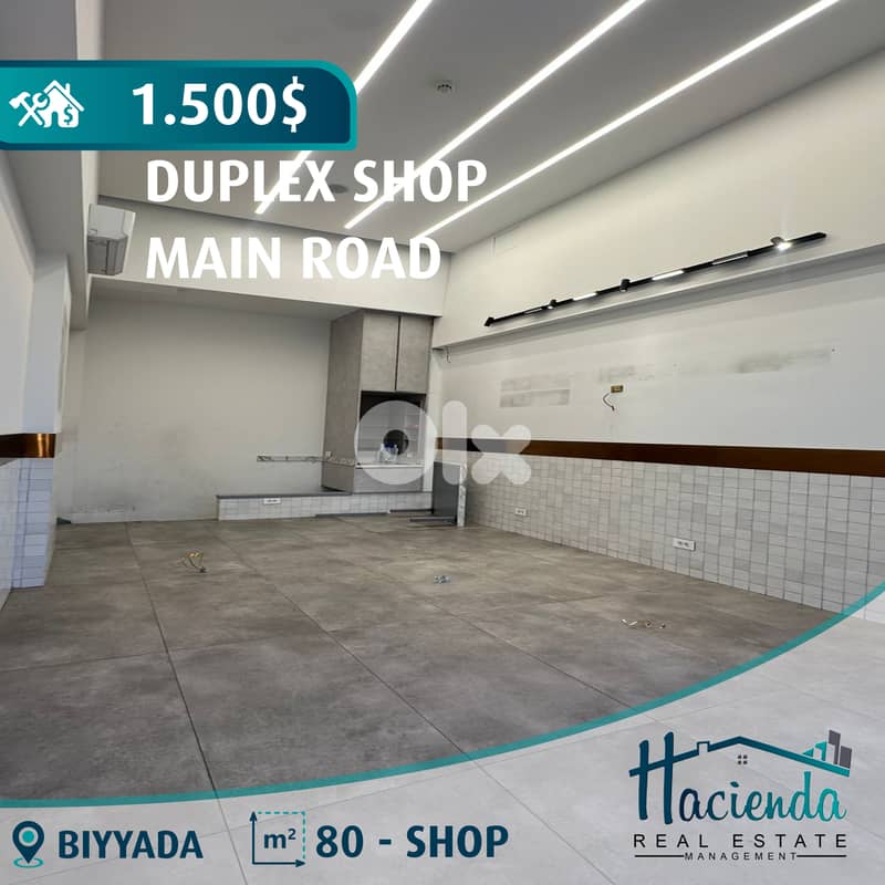 Duplex Main Road Shop For Rent In Biyyada 0