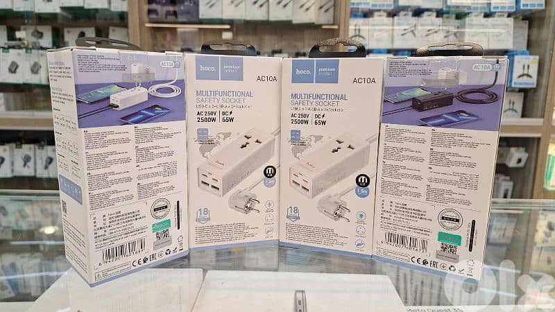 HOCO MULTIFUNCTIONAL SAFETY SOCKET AC10A 0