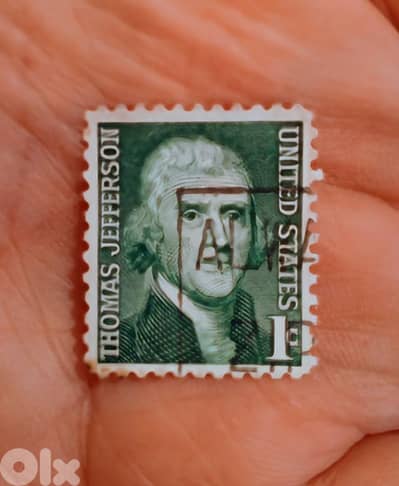 Thomas Jefferson stamp one cent