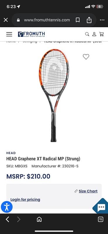 HEAD Graphene XT Radical S 102 (Strung)