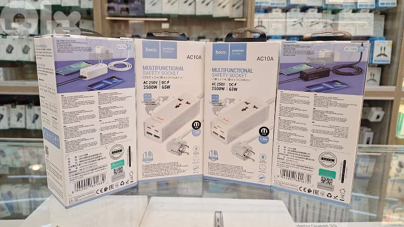 HOCO MULTIFUNCTIONAL SAFETY SOCKET AC10A 0