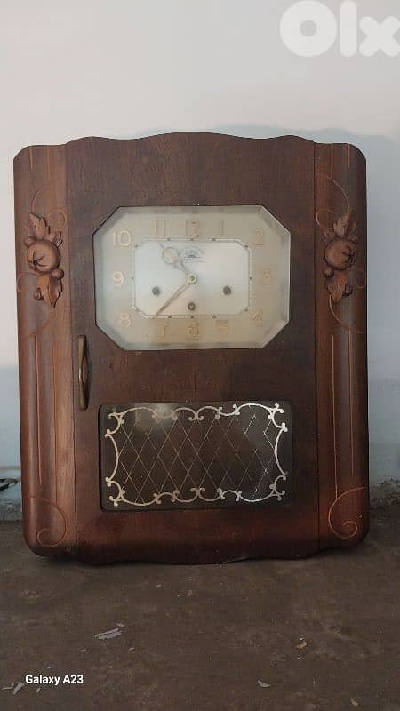 ساعة حيط خشب 0