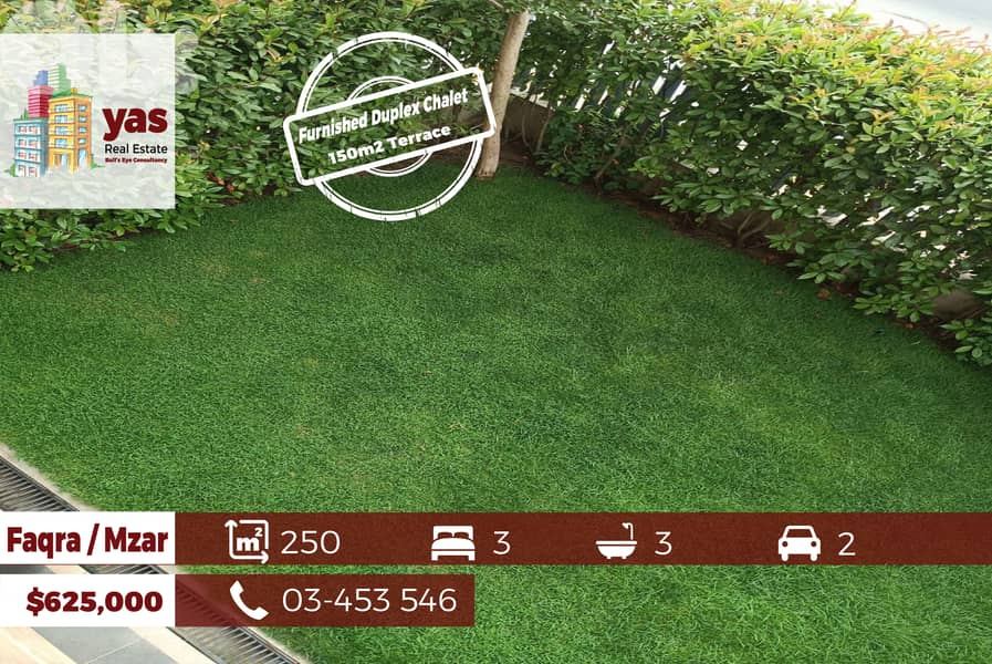 Faqra / Mzar 250m2 | 150m2 Tearrace | Duplex Chalet | View | SD | 0