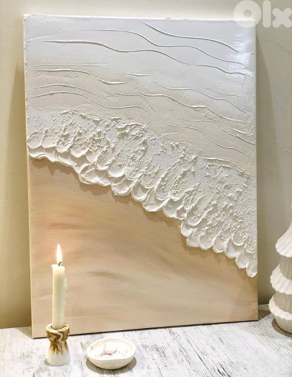 Beach Wave Texture Art 0