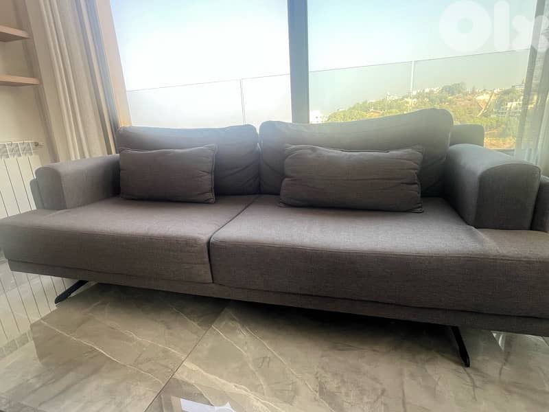 Grey Sofa – 220 cm – Great Condition – $450 1