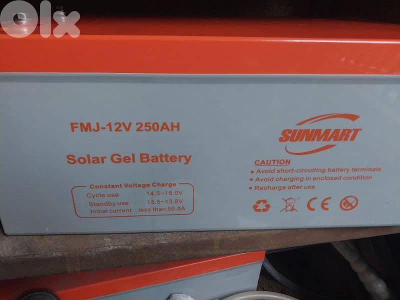 inverter  solar felicity 3000 kw plus 2 batteries gel 250 AH 0