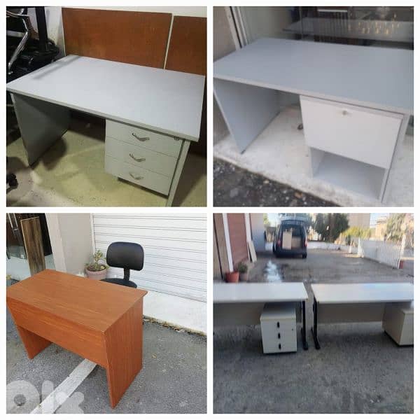 مكتب اوروبي شبه جديد يوجد كراسي مكاتب 0