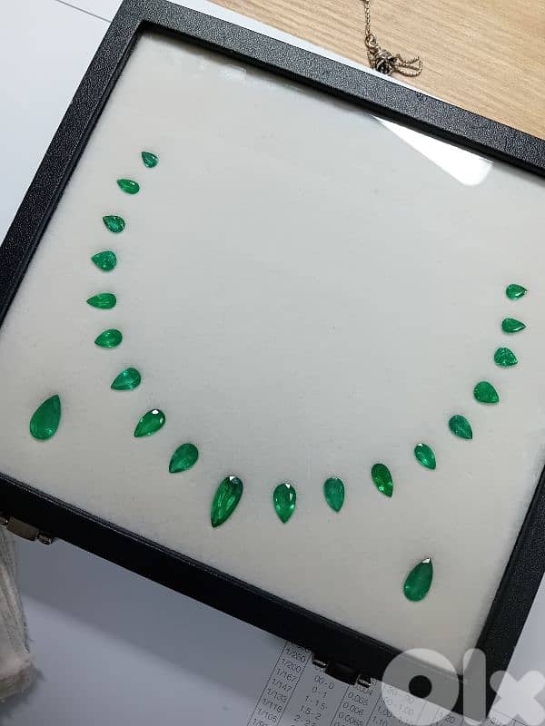 natural emerald, zambian 36.16 ft total 1