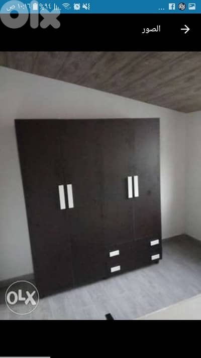 خزانة 4 درف جديدة من المعمل بافضل الاسعار