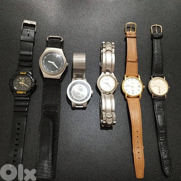 rare Vintage 6 watches for 40$ (Swiss and Japanese) working 100% 0