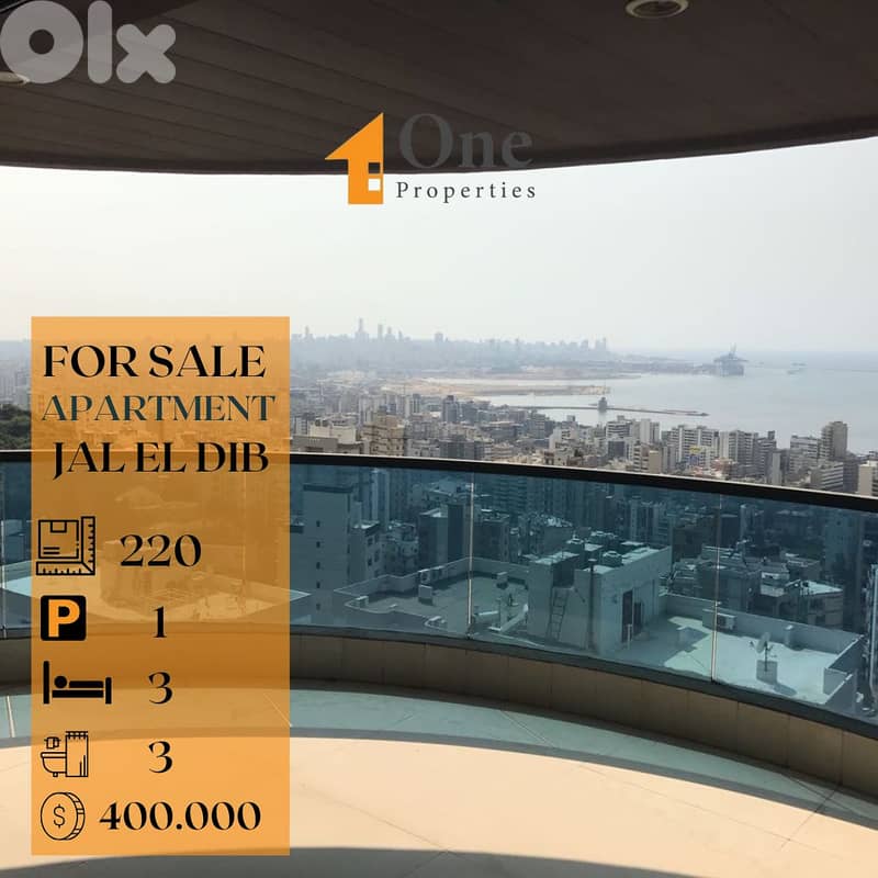 APARTMENT FOR SALE IN JAL EL DIB 0