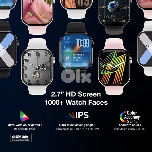 green lion communicate smart watch amoled 3