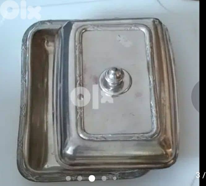 2 plated Vintage Silver Plates 3