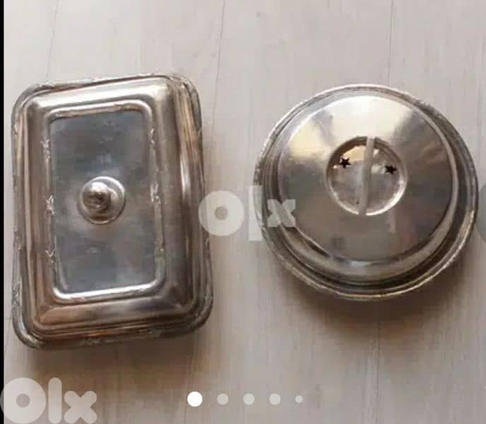 2 plated Vintage Silver Plates 5