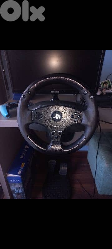 thrustmaster t80 ps4 ps3 used like new 30$ can trade for pxn v9  or v3