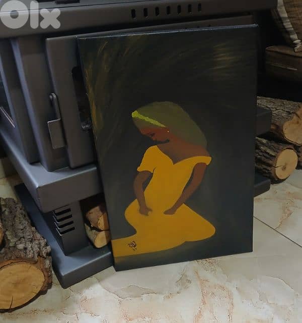 لوحة رسم زيتي يدوي  hand made Oil painting 0