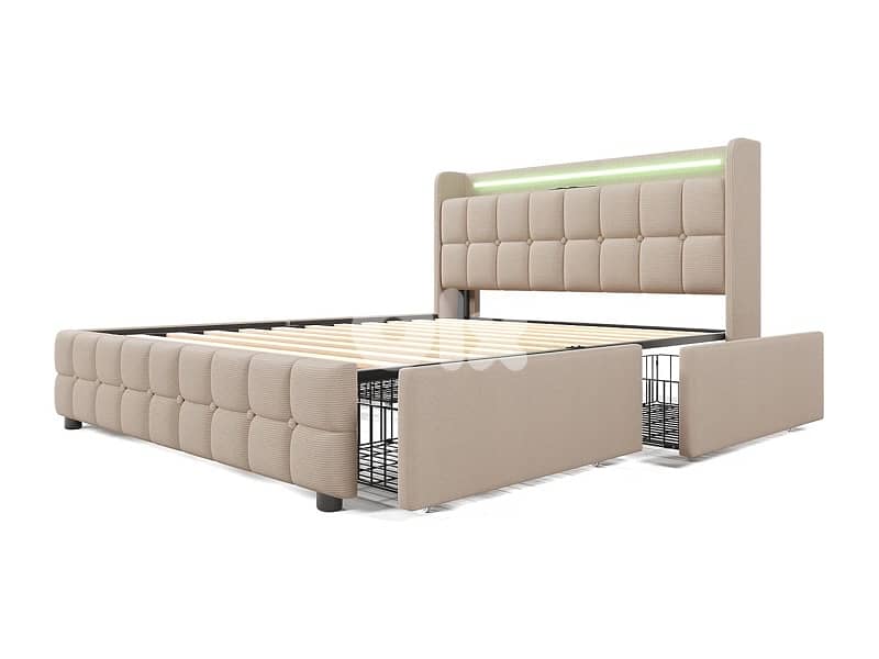 LED Drawers Bed 5
