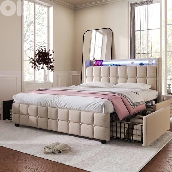 LED Drawers Bed 7