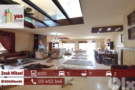 Zouk Mikael 600m2 | Spacious Flat | Decorated | Rent | Sea View | SD