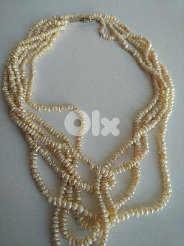 Old five strand freshwater rice pearls necklace - Not Negotiable 1
