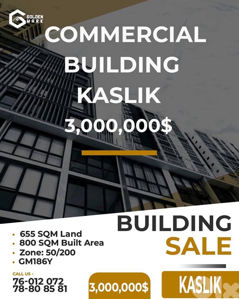 Commercial Building for sale in Kaslik - مبنى تجاري للبيع في كسليك 0