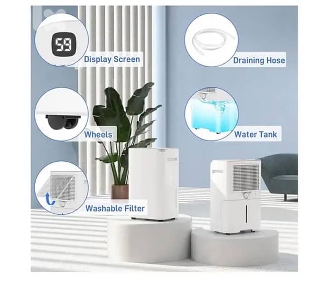 brand new high classed Wave Dehumidifier Smart Control Panel 20L/Day 1