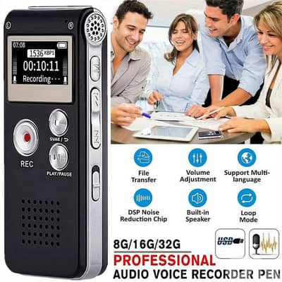 Voice  Portable Audio Recorder Noise Reduction